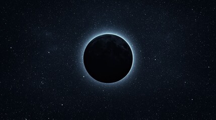 Wall Mural - Earth Eclipse Celestial Event in Deep Space