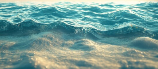 Aufkleber - Caustics on the ocean s surface. with copy space image. Place for adding text or design