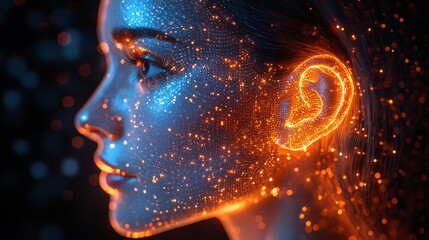Poster - Abstract illustration of energy and molecular make-up