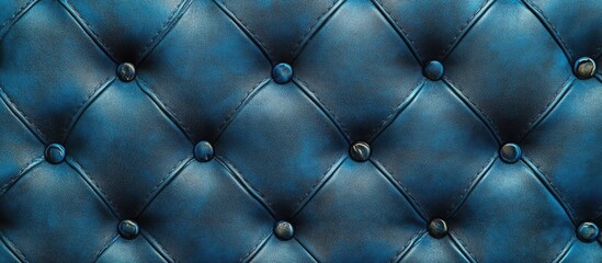 Leinwandbilder - blue leatherette texture ideal for use as a background. with copy space image. Place for adding text or design