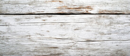 Leinwandbilder - Top view of aged white wood texture background from nature with copyspace for your designs banner or adding text to enhance appearance High resolution wooden backdrop for website use