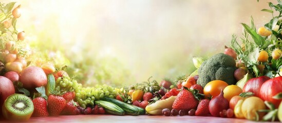 Fototapete - fresh produce. with copy space image. Place for adding text or design