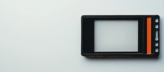 Fototapete - Photo frame 35mm slide on a white background. with copy space image. Place for adding text or design