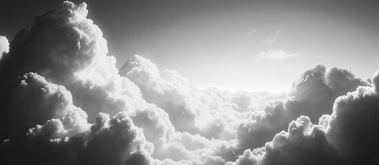 Poster - Dark clouds in the sky. with copy space image. Place for adding text or design