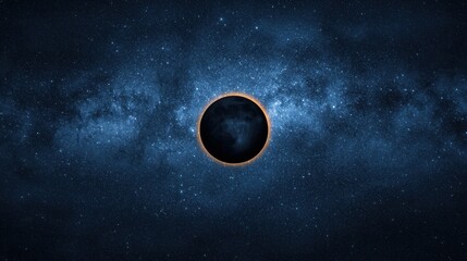 Wall Mural - Total Solar Eclipse over the Milky Way Galaxy