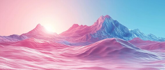 Poster - Animation, motion background, looping animation, 3D rendering, abstract animation