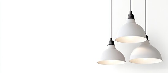 Aufkleber - Hanging lamps isolated against a white background with copy space for design Clipping path