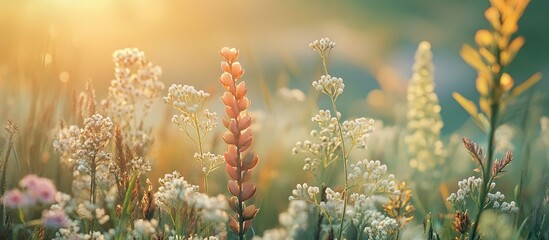 Leinwandbilder - Plant life in the countryside. with copy space image. Place for adding text or design