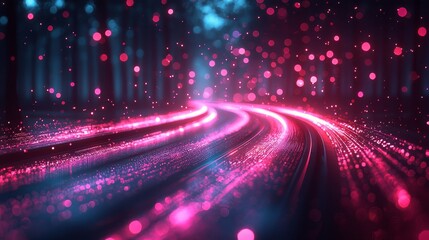 Poster - Fast zoom motion background featuring abstract geometric elements and a high-speed lighting effect, suitable for design and illustration