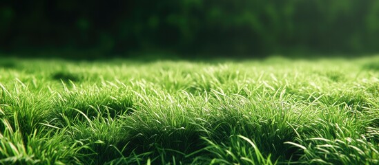 Poster - grass field backdrop lush green grass green backdrop. with copy space image. Place for adding text or design
