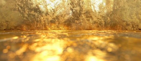 Leinwandbilder - golden backdrop gold surface. with copy space image. Place for adding text or design