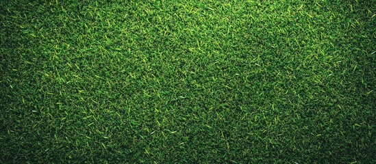 Leinwandbilder - Texture of artificial green grass for background. with copy space image. Place for adding text or design