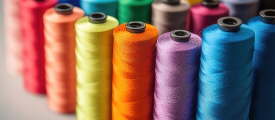Poster - Multicolored 100 Polyester Thread Sample