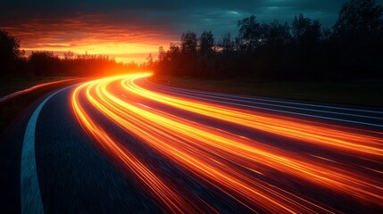 Fototapete - Dynamic abstract light waves generate a vibrant, futuristic vibe, perfect for digital art, technology themes, or modern designs