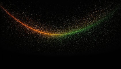 Fototapete - 3D abstract background with flowing waves of particles
3