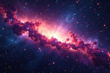 Wall Mural - cosmic dust in the interstellar medium of a galaxy, space, nebula
