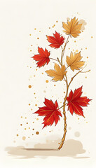 Autumn Leaves Branch