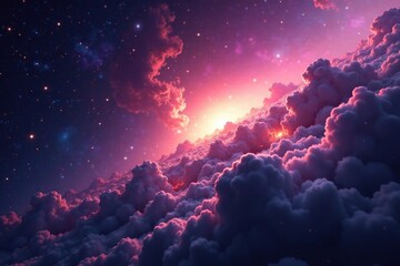 Wall Mural - cosmic clouds of gas and dust in a distant galaxy, interstellar medium, space, cloud