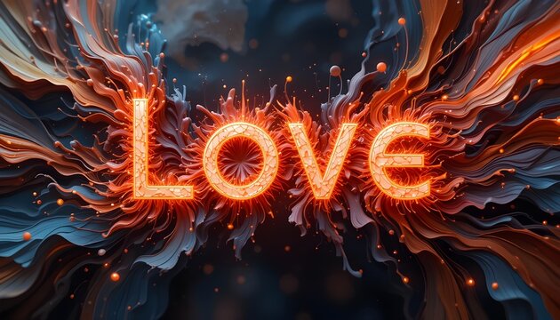 Gothic Style Love Text