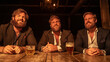 © Janis Smits - Tired businessmen relax in a beer bar.