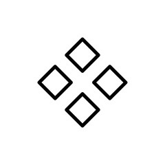 Feed component icon Thin vector set