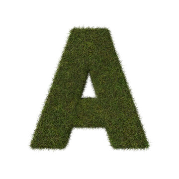 Grass letter A