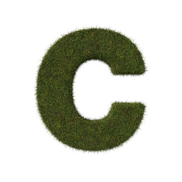 Grass letter C