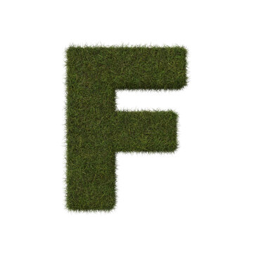 Grass letter F
