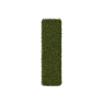 Grass letter I
