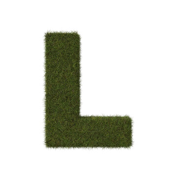 Grass letter L