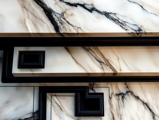 Poster - A sophisticated, minimalist cover design that conveys elegance and modernity through pure forms and textures. The surfaces are smooth and uncluttered, featuring a harmonious blend of soft neutrals or 