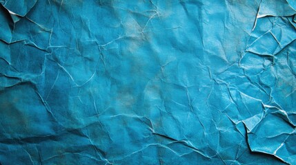 Poster - Textured background features deep blue crumples, perfect for various design applications and artistic endeavors