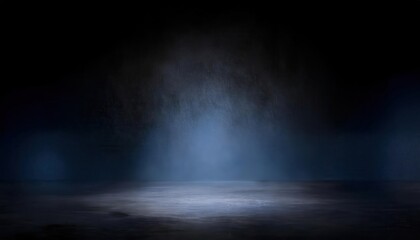 Aufkleber - ethereal spotlight in dark misty environment with textured background for atmospheric designs and cinematic backdrops