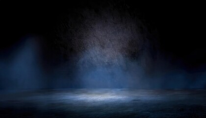 Aufkleber - ethereal spotlight in dark misty environment with textured background for atmospheric designs and cinematic backdrops