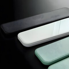 Poster - A sophisticated, minimalist cover design that conveys elegance and modernity through pure forms and textures. The surfaces are smooth and uncluttered, featuring a harmonious blend of soft neutrals or 
