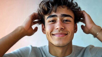 Wall Mural - The Smiling Young Man