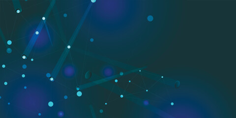 Aufkleber - Graphic abstract background. Connect visualization with dots and lines