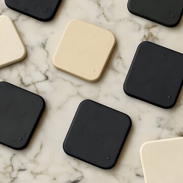 A sophisticated, minimalist cover design that conveys elegance and modernity through pure forms and textures. The surfaces are smooth and uncluttered, featuring a harmonious blend of soft neutrals or 
