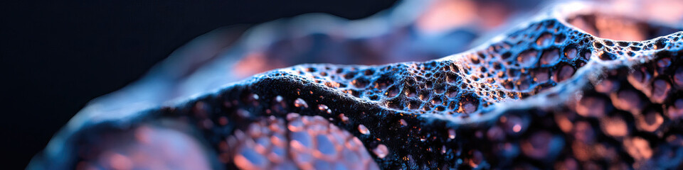 Poster - Close-up Photograph of Porous Material with Irregular Surface Texture