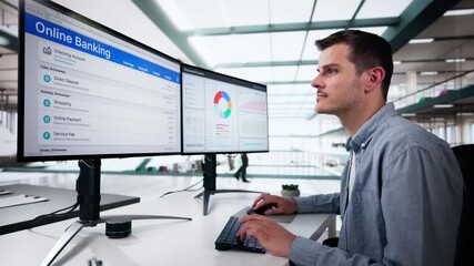 Poster - Electronic Bank Balance Statement And Transfer