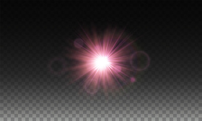 Wall Mural - light star, pink color. light sunny gold. light flash of purple color. vector illustrator. lighting 