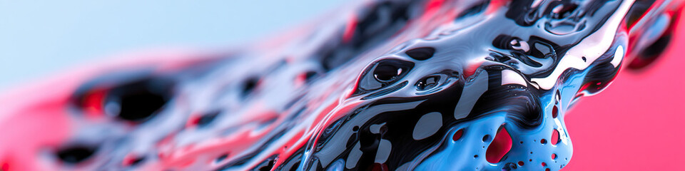 Poster - Abstract Rendering of a Glossy, Multicolored, Amorphous Substance