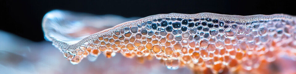 Poster - Microscopic View of Bubble Clusters on Translucent Surface