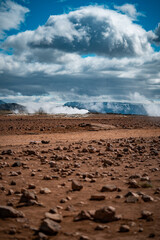 landscape in the desert