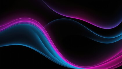 Poster - Dark abstract with flowing waves
7