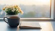 © ชัยธวัช ผาผง - Morning tea ritual cozy home still life sunlit environment close-up view relaxation concept