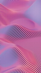 Aufkleber - Abstract Flowing Pink and Purple 3D Waves