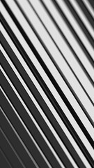 Poster - Abstract Minimalist Diagonal Lines in Black and White