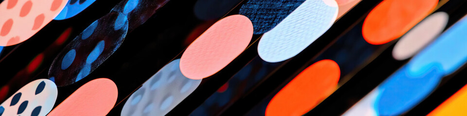 Poster - Abstract Composition of Overlapping Ovals