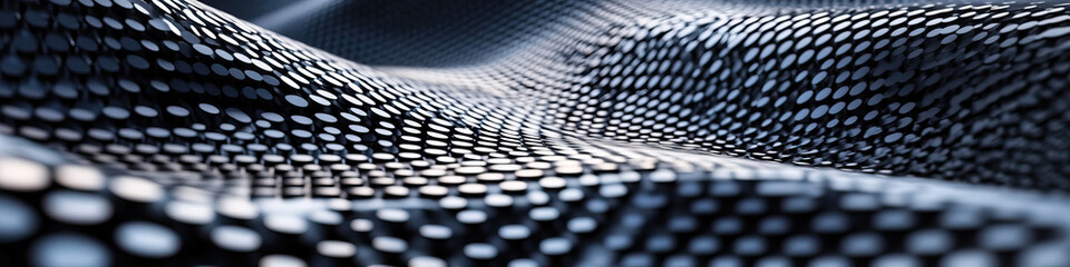 Poster - Abstract Cylindrical Grid Surface Texture
